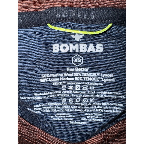Bombas Wool Blend Long Sleeve Shirt Crew Neck XS Thumb Holes Base Layer Outdoors - Picture 6 of 11